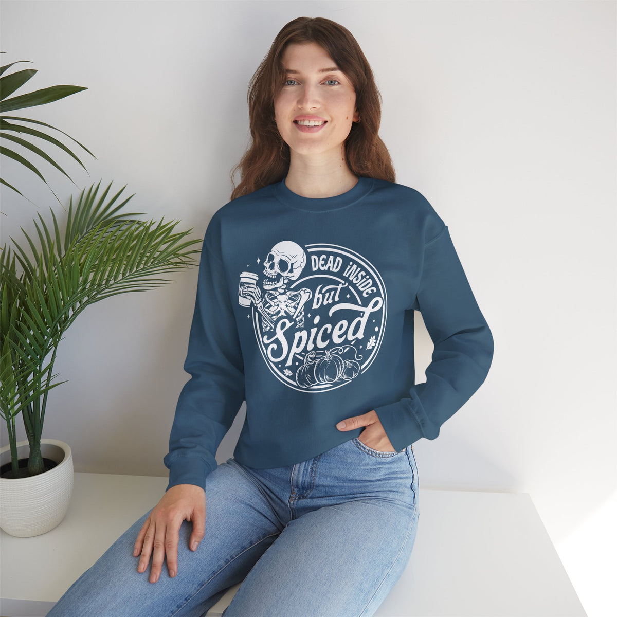 Dead Inside but Spiced Unisex Heavy Blend™ Crewneck Sweatshirt