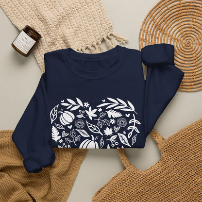 Fall Heart Unisex Heavy Blend™ Crewneck Sweatshirt