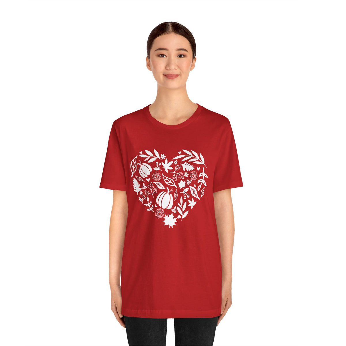 Fall Heart Unisex Jersey Short Sleeve Tee