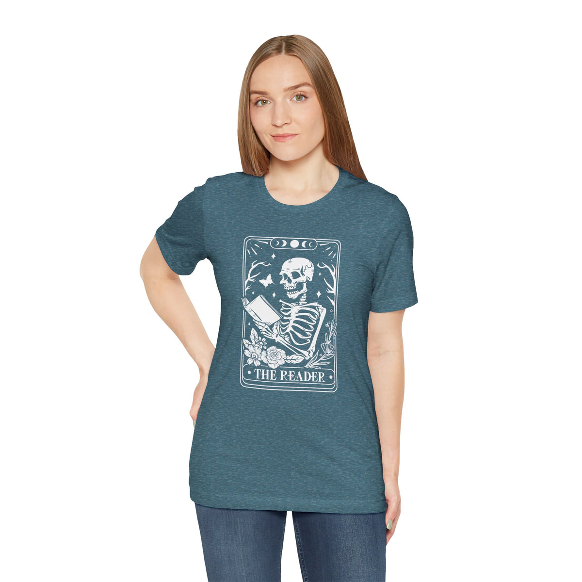 The Reader Tarot Unisex Jersey Short Sleeve Tee