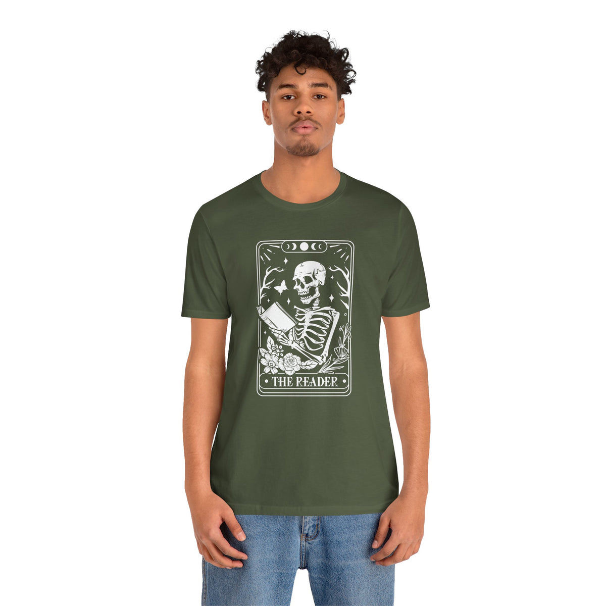 The Reader Tarot Unisex Jersey Short Sleeve Tee