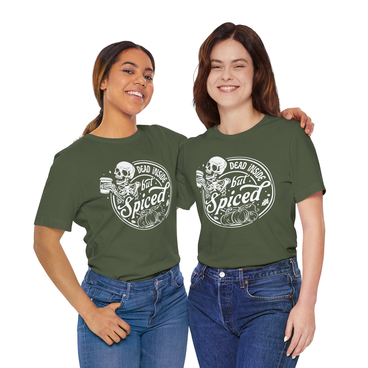 Dead Inside but Spiced Unisex Jersey Short Sleeve Tee