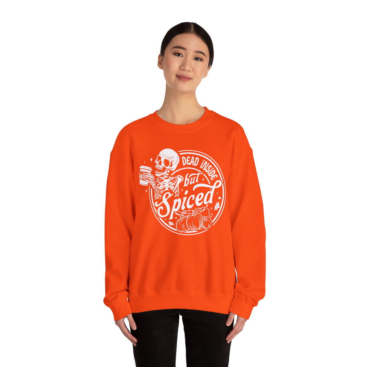 Dead Inside but Spiced Unisex Heavy Blend™ Crewneck Sweatshirt