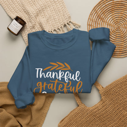 Thankful Grateful Blessed Unisex Heavy Blend™ Crewneck Sweatshirt
