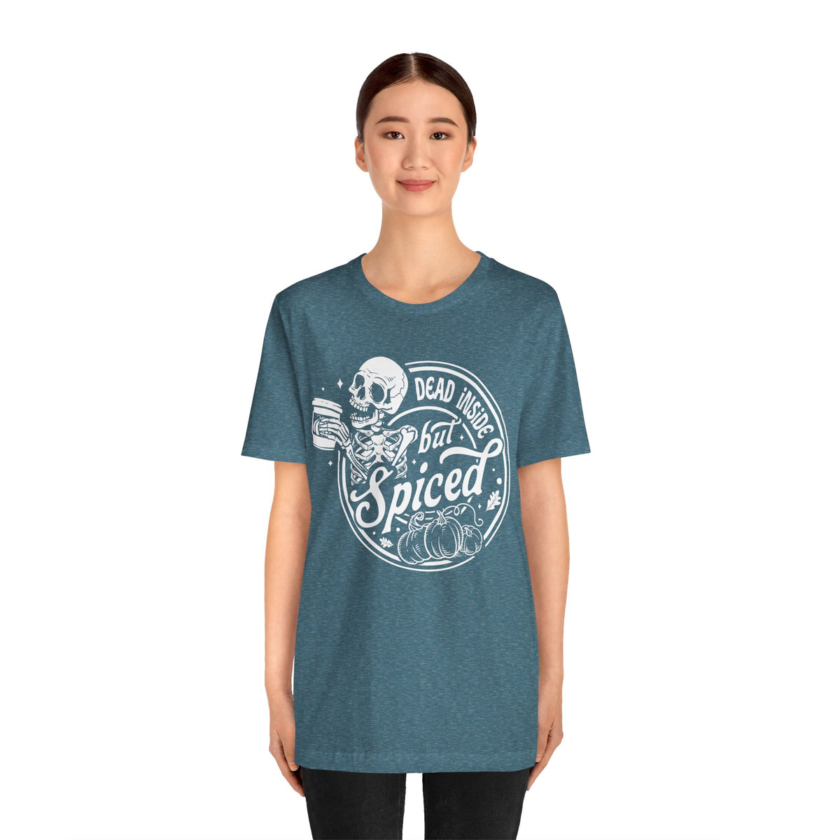 Dead Inside but Spiced Unisex Jersey Short Sleeve Tee