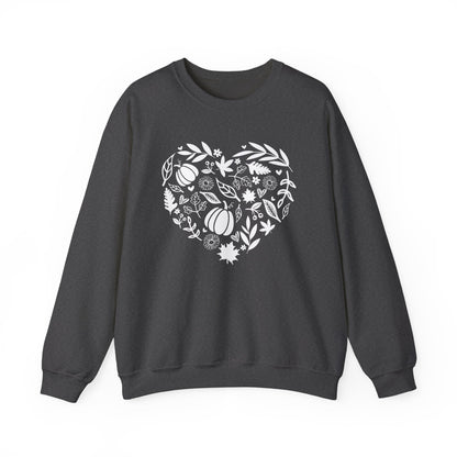 Fall Heart Unisex Heavy Blend™ Crewneck Sweatshirt