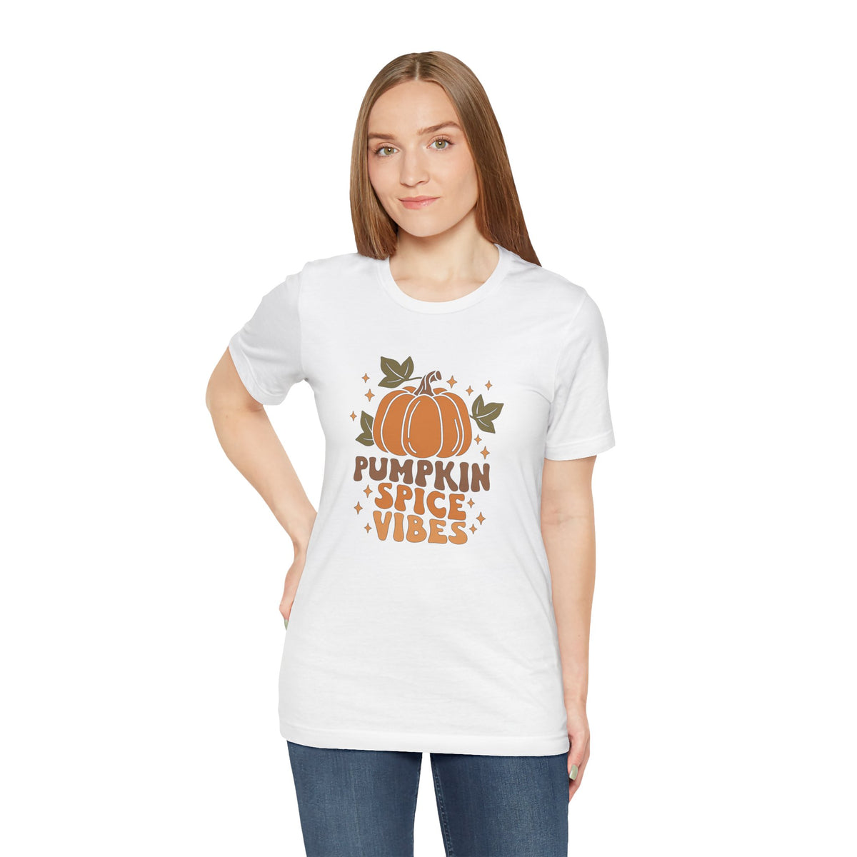 Pumpkin Spice Vibes Unisex Jersey Short Sleeve Tee