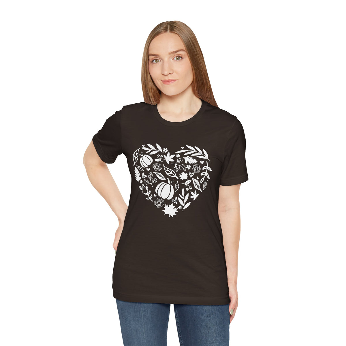 Fall Heart Unisex Jersey Short Sleeve Tee