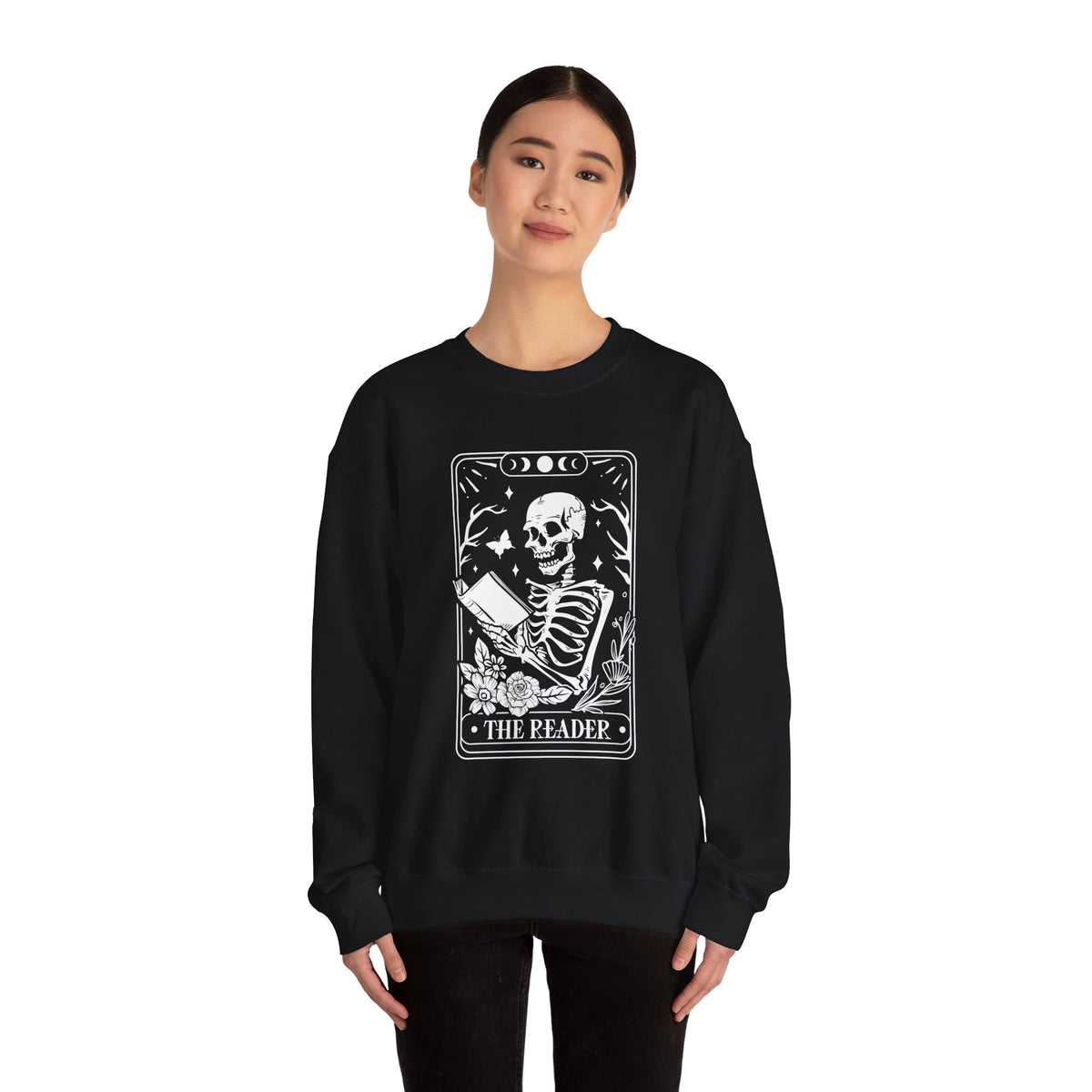 The Reader Tarot Unisex Heavy Blend™ Crewneck Sweatshirt