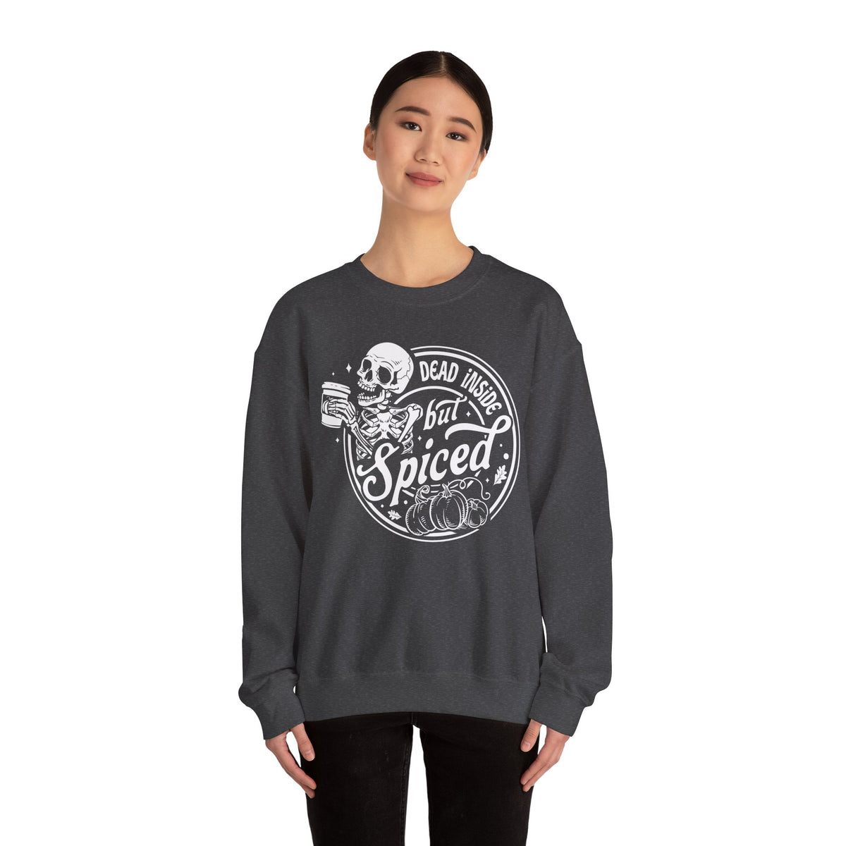 Dead Inside but Spiced Unisex Heavy Blend™ Crewneck Sweatshirt