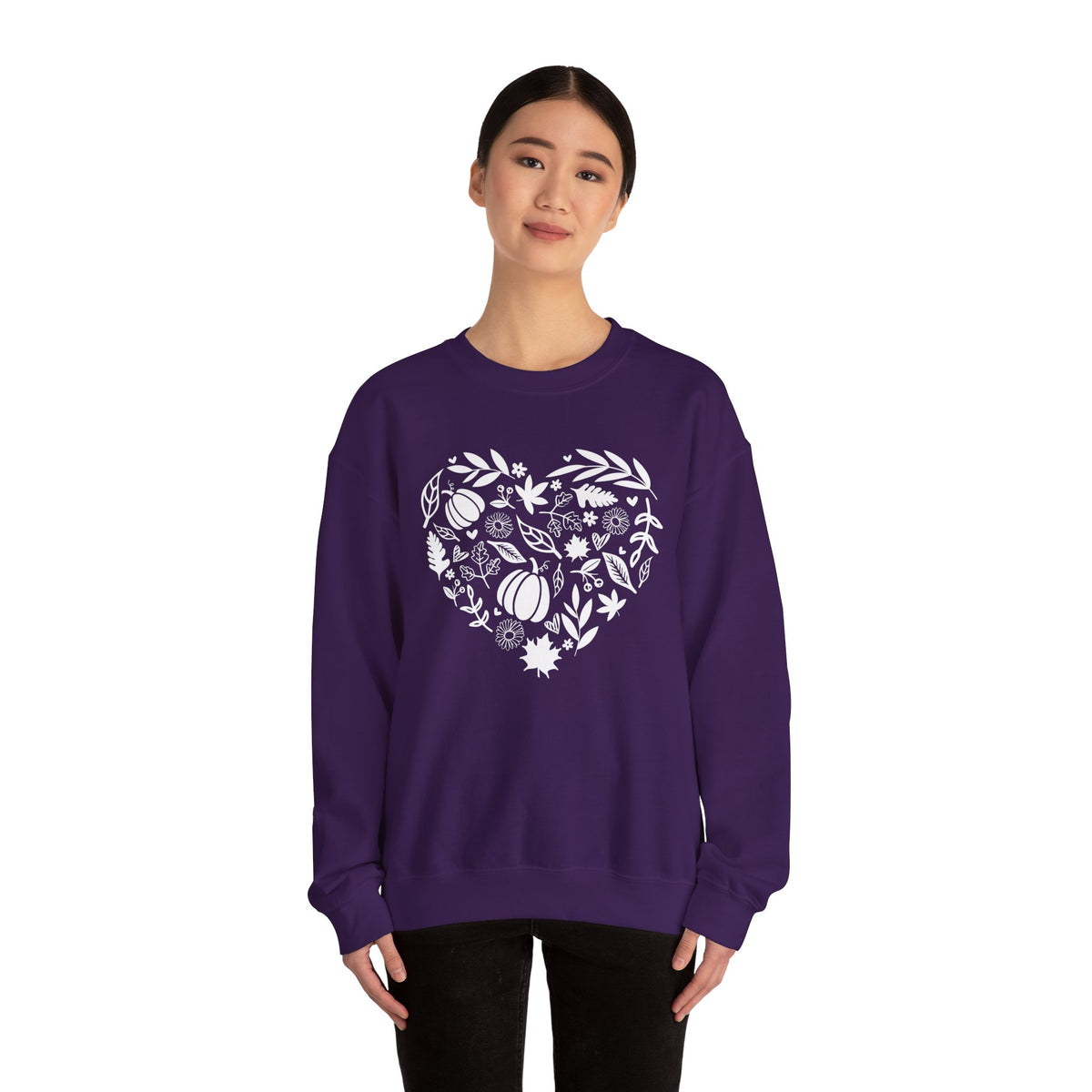 Fall Heart Unisex Heavy Blend™ Crewneck Sweatshirt