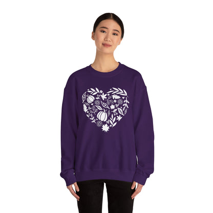 Fall Heart Unisex Heavy Blend™ Crewneck Sweatshirt