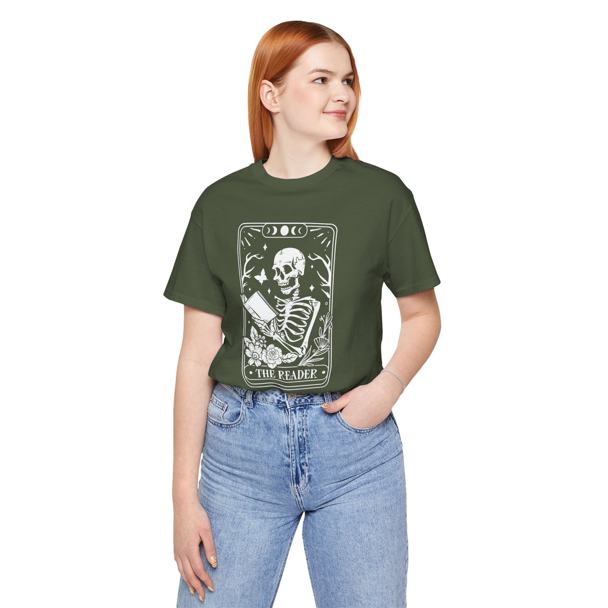 The Reader Tarot Unisex Jersey Short Sleeve Tee