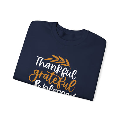 Thankful Grateful Blessed Unisex Heavy Blend™ Crewneck Sweatshirt