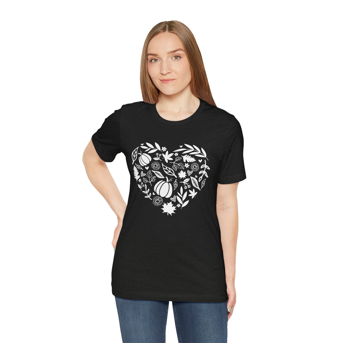 Fall Heart Unisex Jersey Short Sleeve Tee
