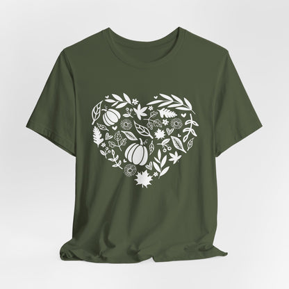 Fall Heart Unisex Jersey Short Sleeve Tee