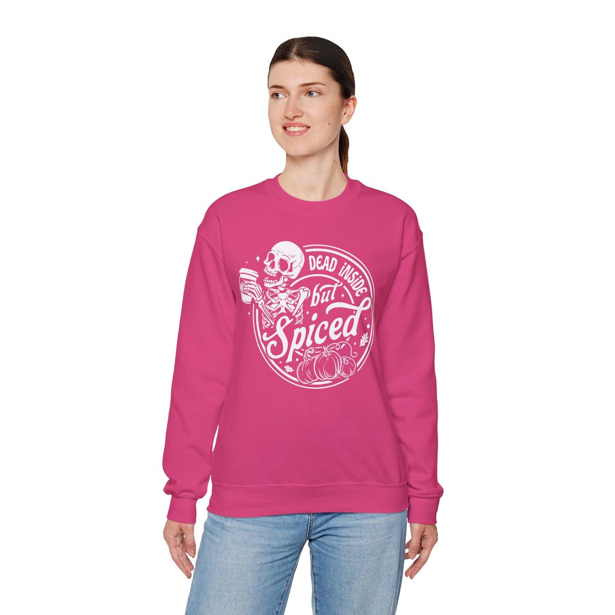 Dead Inside but Spiced Unisex Heavy Blend™ Crewneck Sweatshirt