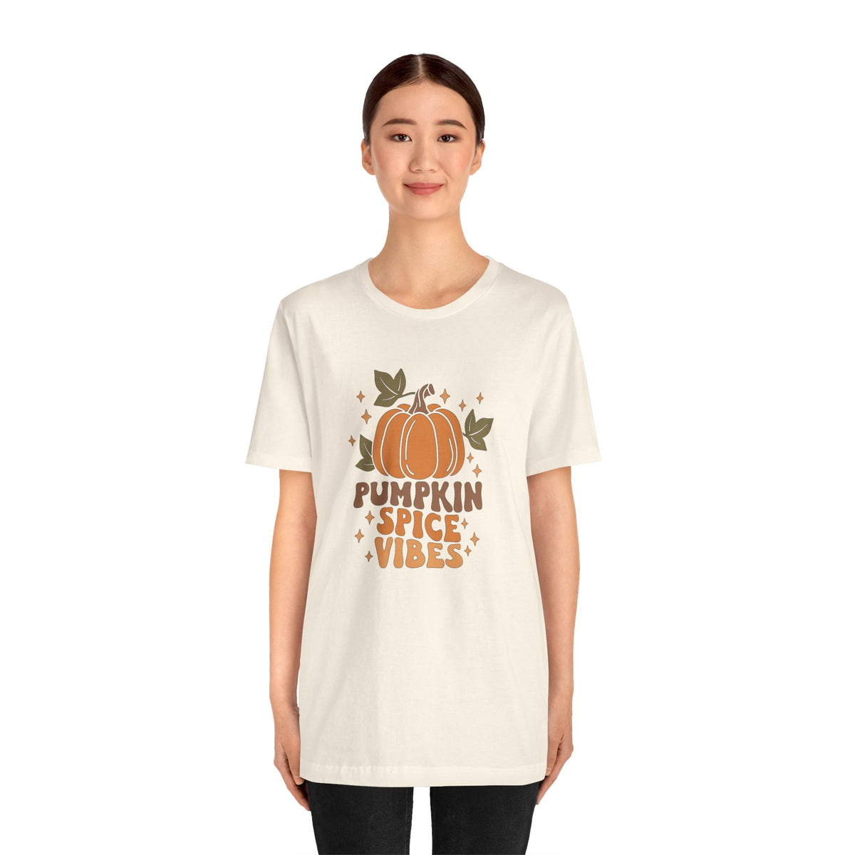 Pumpkin Spice Vibes Unisex Jersey Short Sleeve Tee