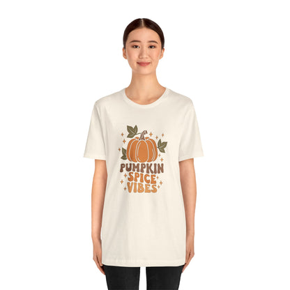 Pumpkin Spice Vibes Unisex Jersey Short Sleeve Tee
