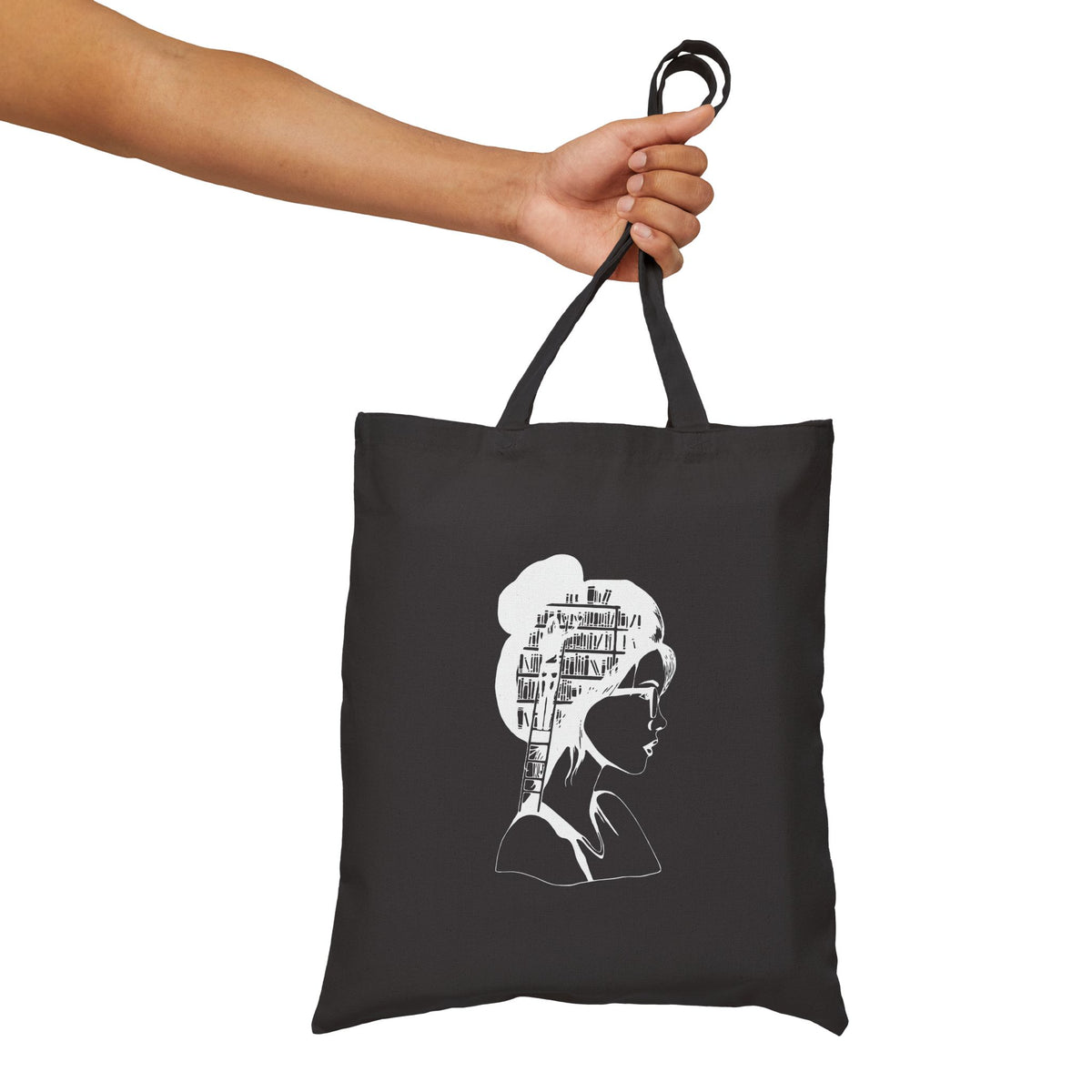 Inside a Bookworm's Mind Cotton Canvas Tote Bag