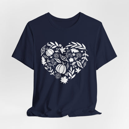 Fall Heart Unisex Jersey Short Sleeve Tee