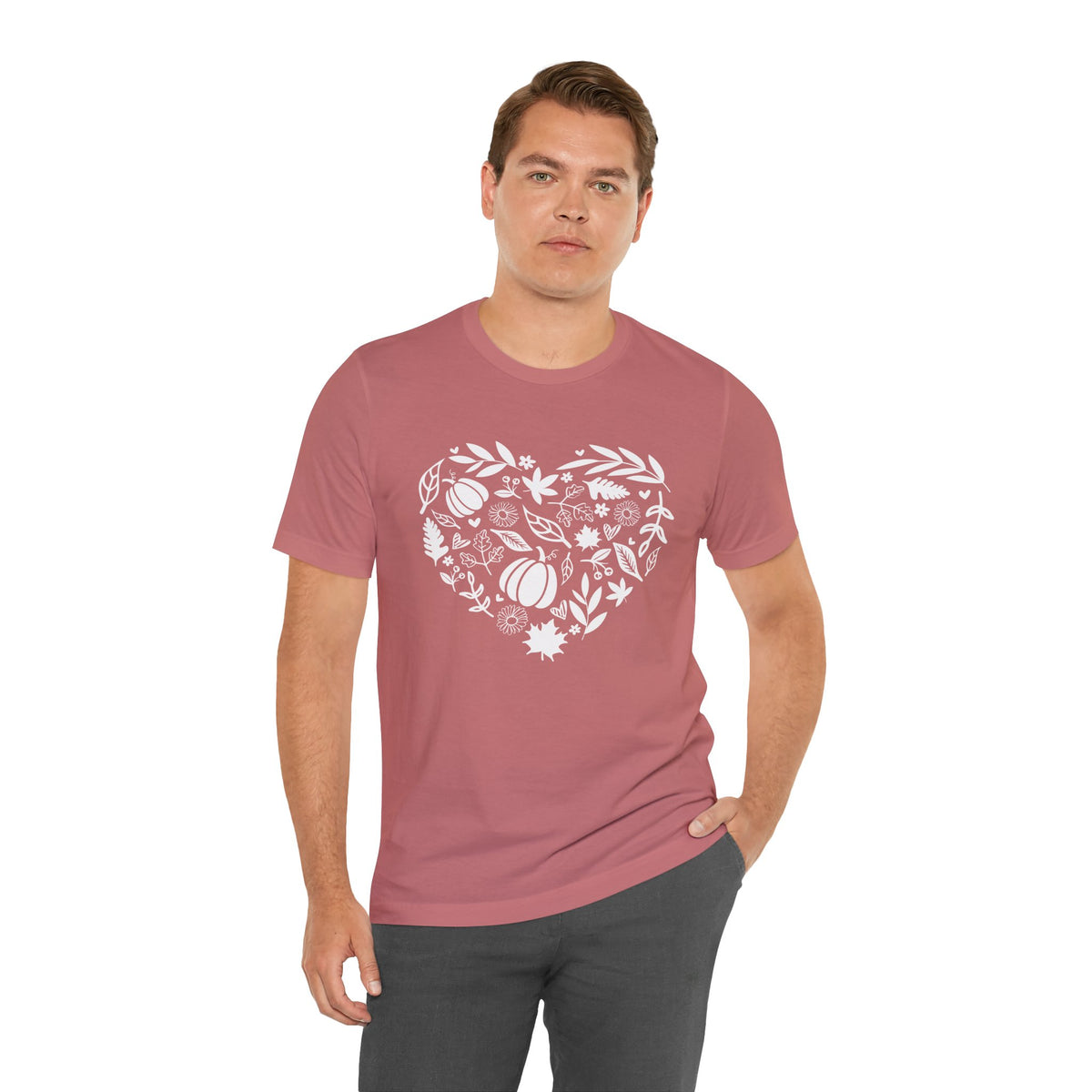 Fall Heart Unisex Jersey Short Sleeve Tee