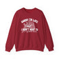 Sorry I'm Late I Didn't Want to Put My Book Down Unisex Heavy Blend™ Crewneck Sweatshirt