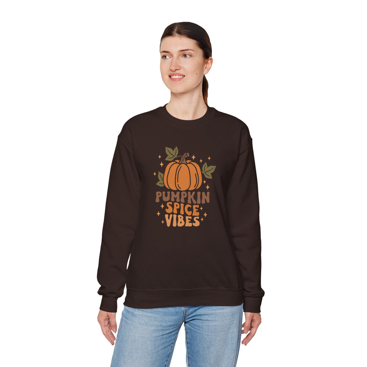 Pumpkin Spice Vibes Unisex Heavy Blend™ Crewneck Sweatshirt