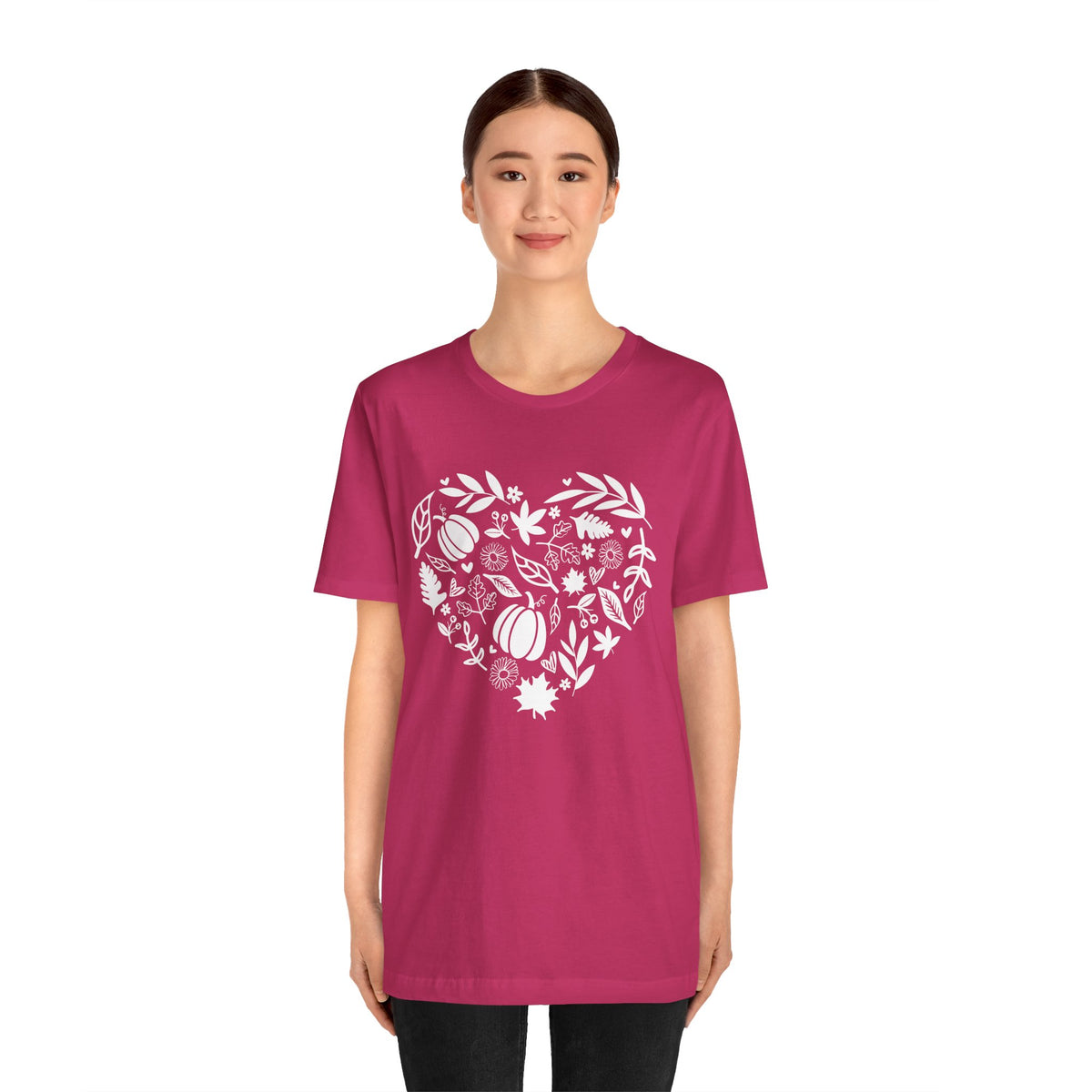 Fall Heart Unisex Jersey Short Sleeve Tee