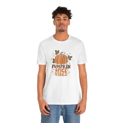 Pumpkin Spice Vibes Unisex Jersey Short Sleeve Tee