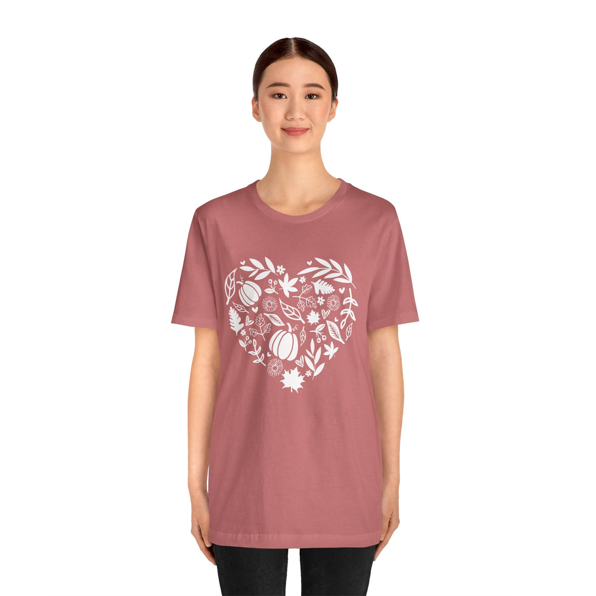 Fall Heart Unisex Jersey Short Sleeve Tee