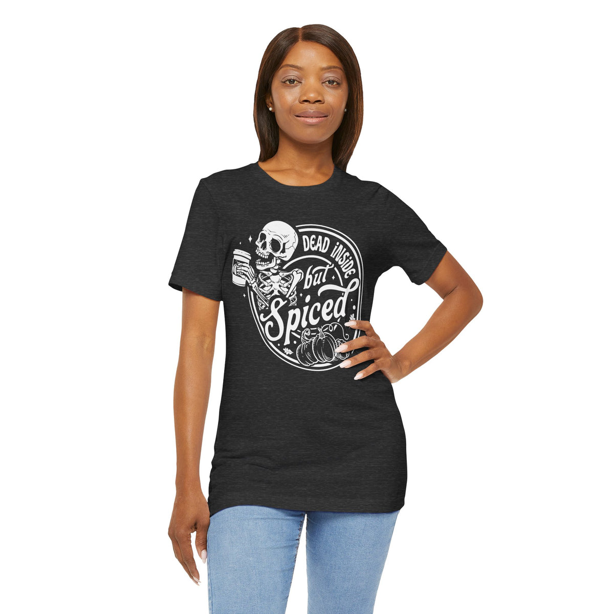 Dead Inside but Spiced Unisex Jersey Short Sleeve Tee
