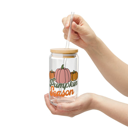 Pumpkin Season Sipper Glass, 16oz