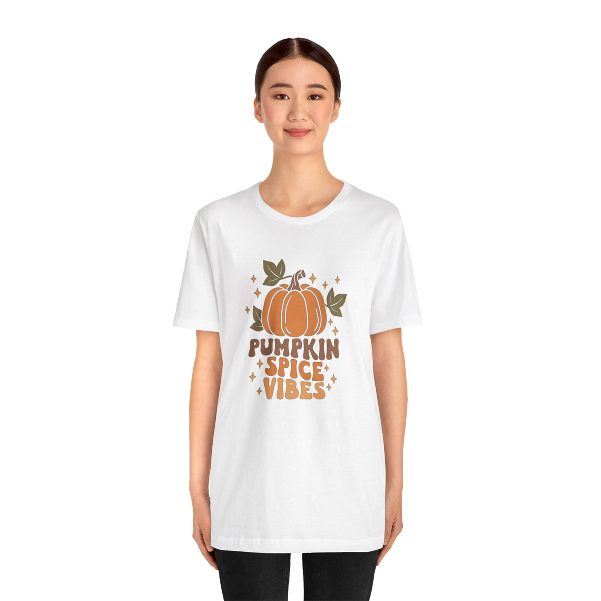 Pumpkin Spice Vibes Unisex Jersey Short Sleeve Tee