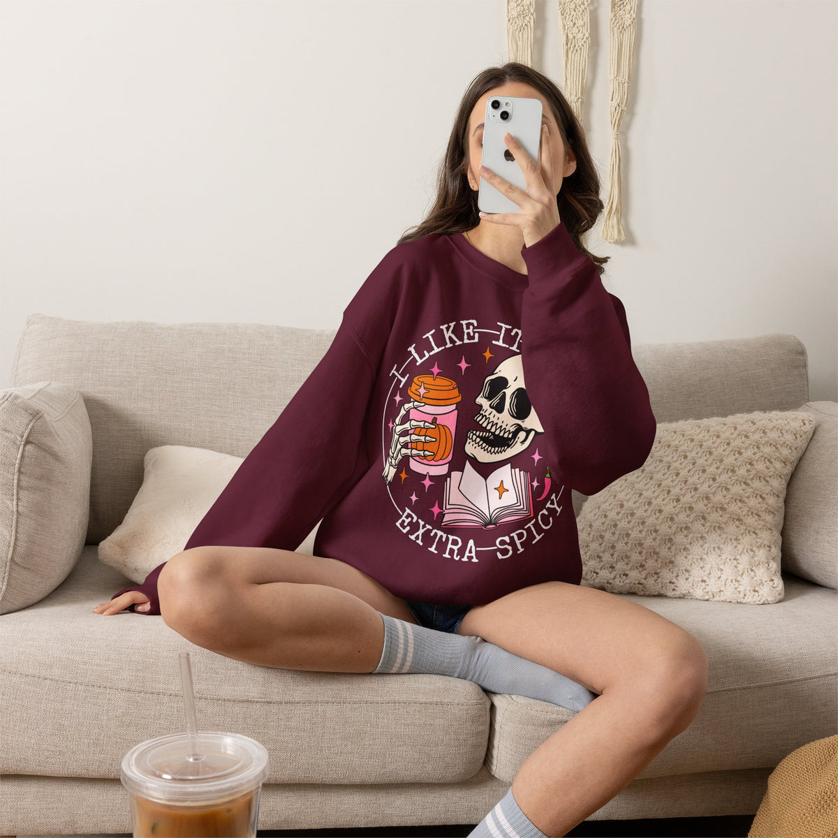 I Like It Extra Spicy Unisex Heavy Blend™ Crewneck Sweatshirt