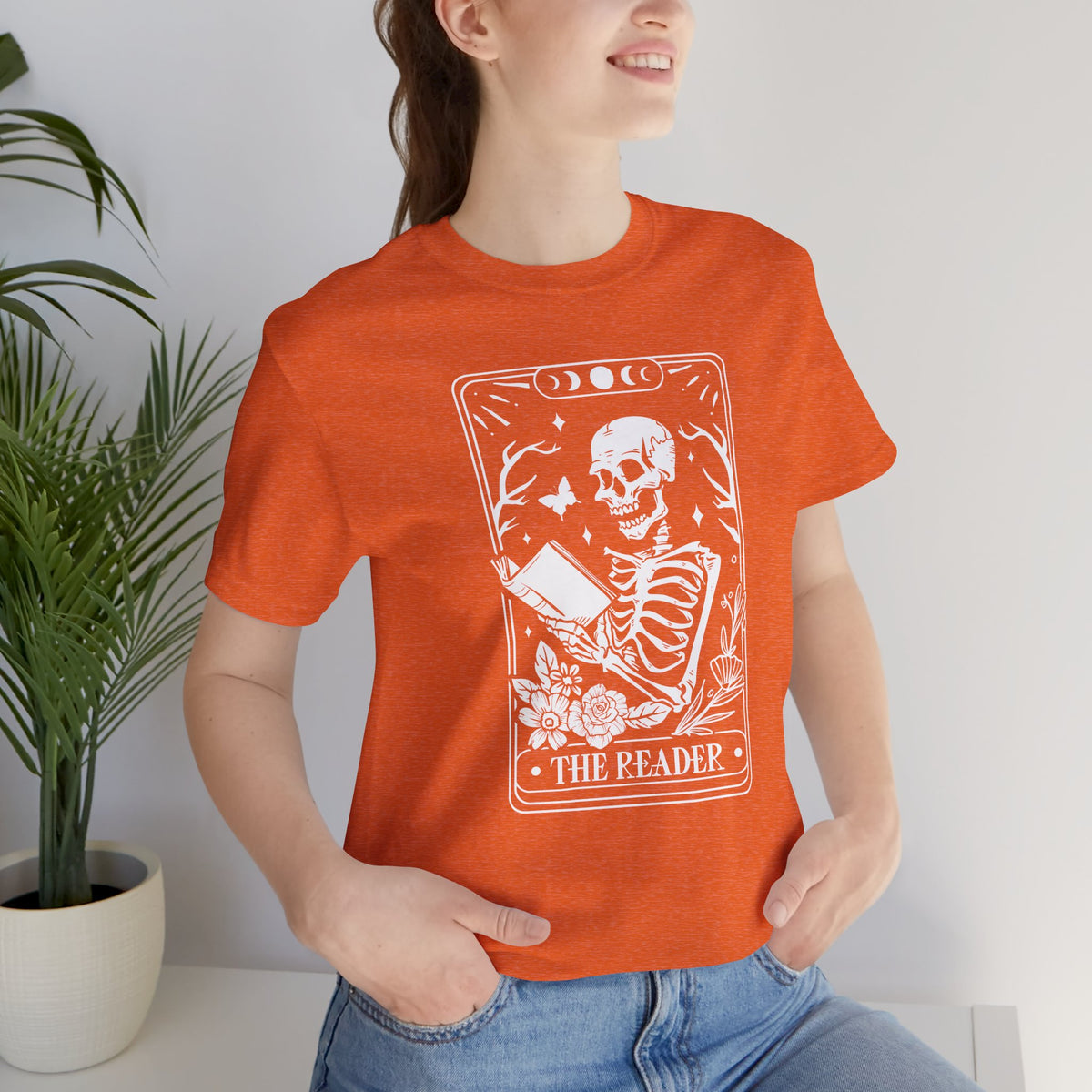 The Reader Tarot Unisex Jersey Short Sleeve Tee
