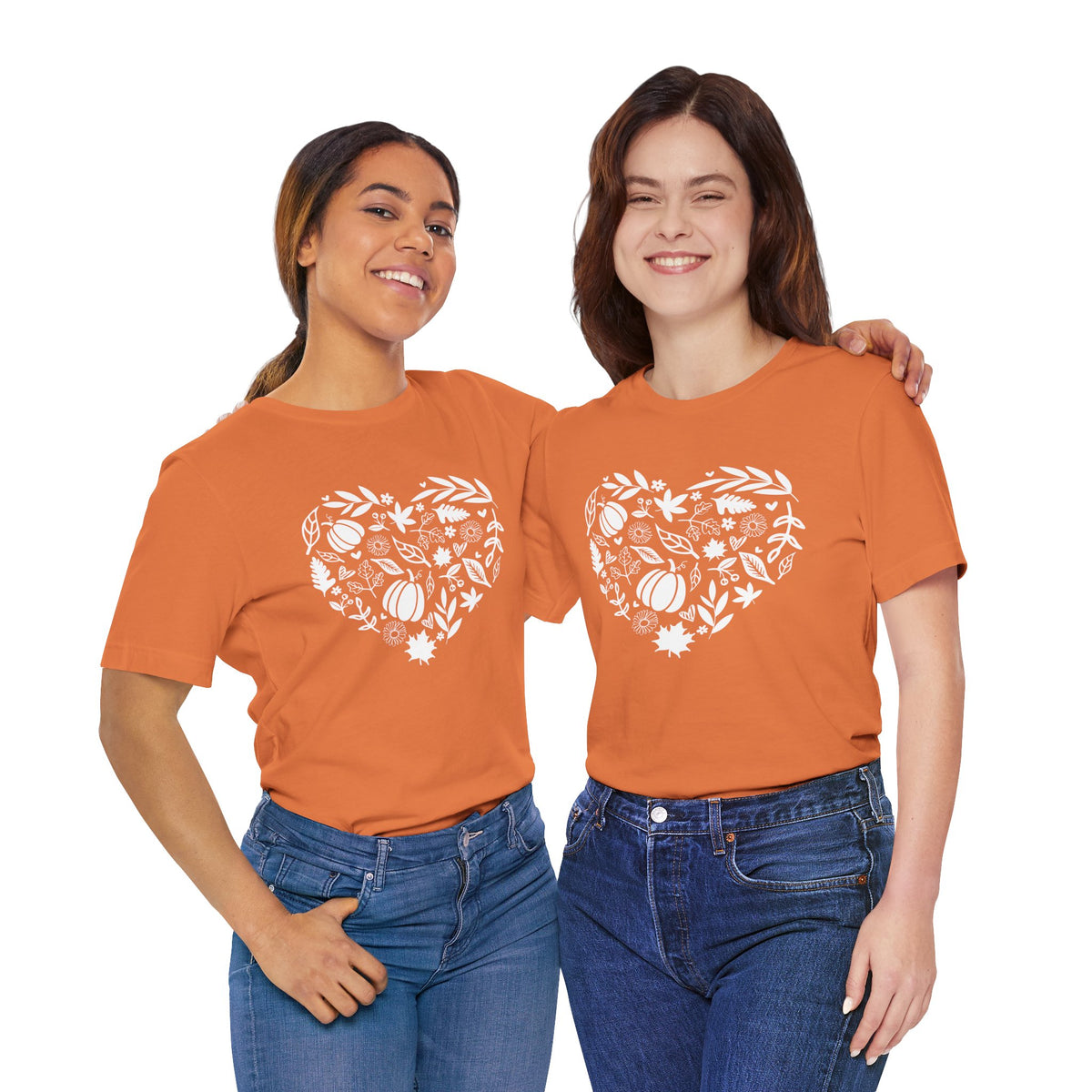 Fall Heart Unisex Jersey Short Sleeve Tee