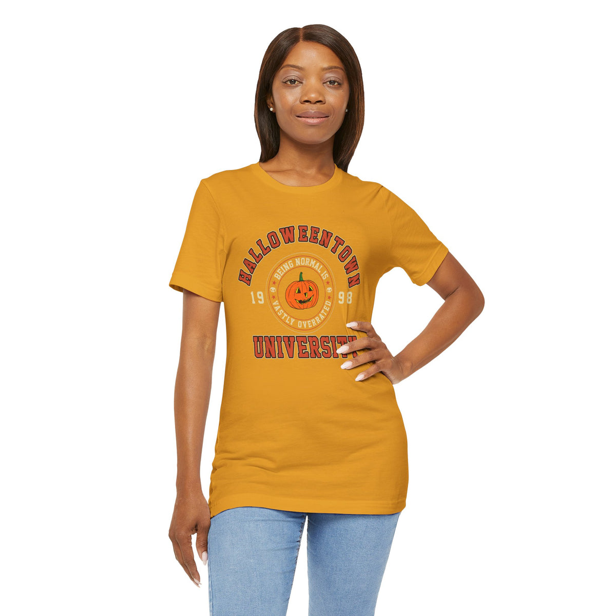 Halloween Town University Unisex Jersey Short Sleeve Tee
