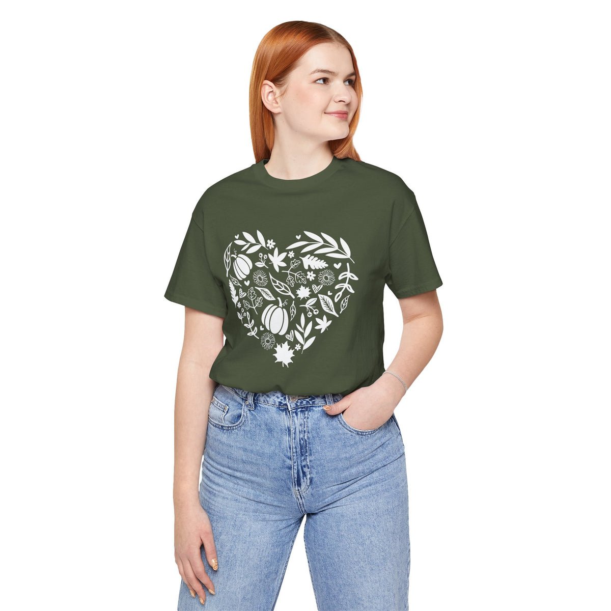 Fall Heart Unisex Jersey Short Sleeve Tee