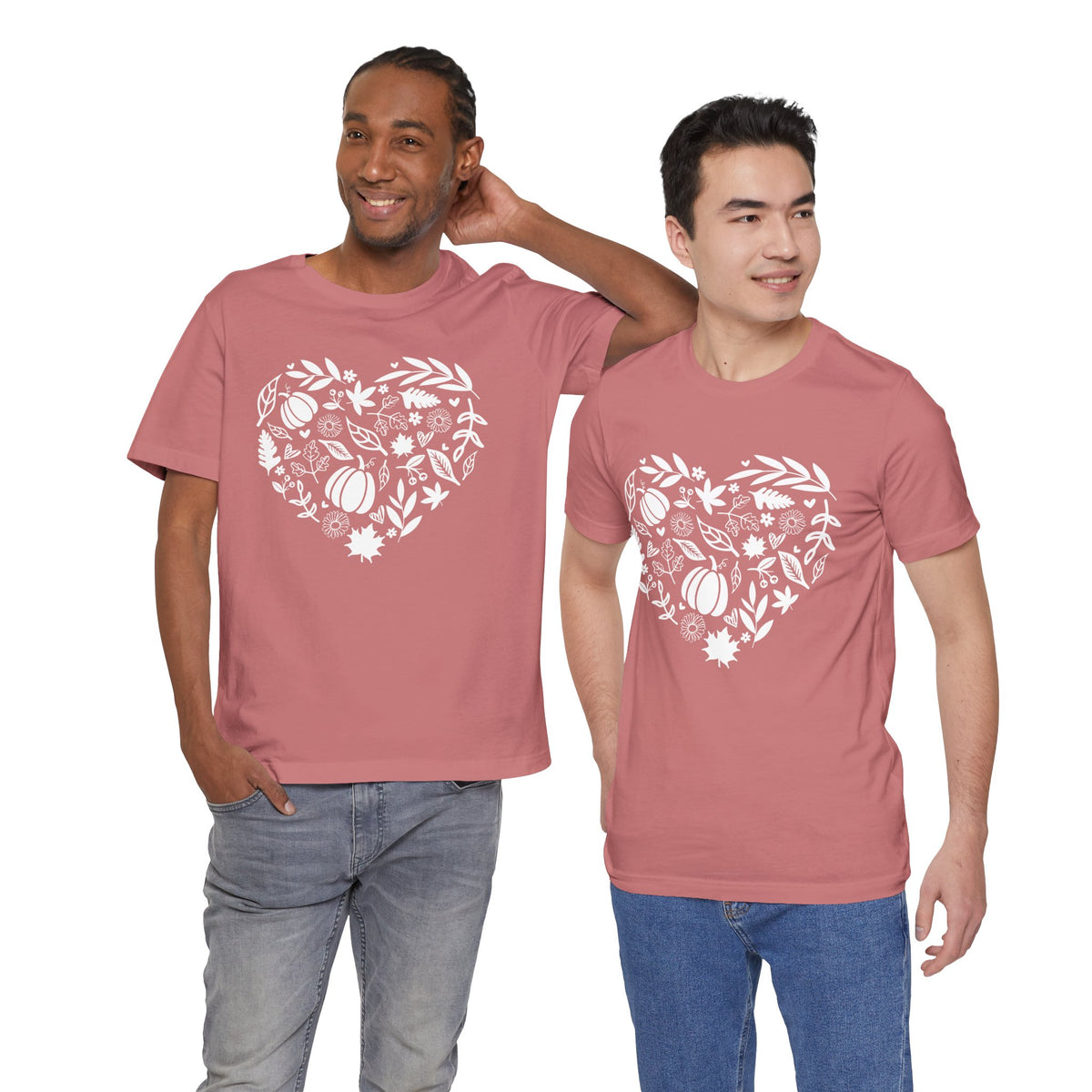 Fall Heart Unisex Jersey Short Sleeve Tee