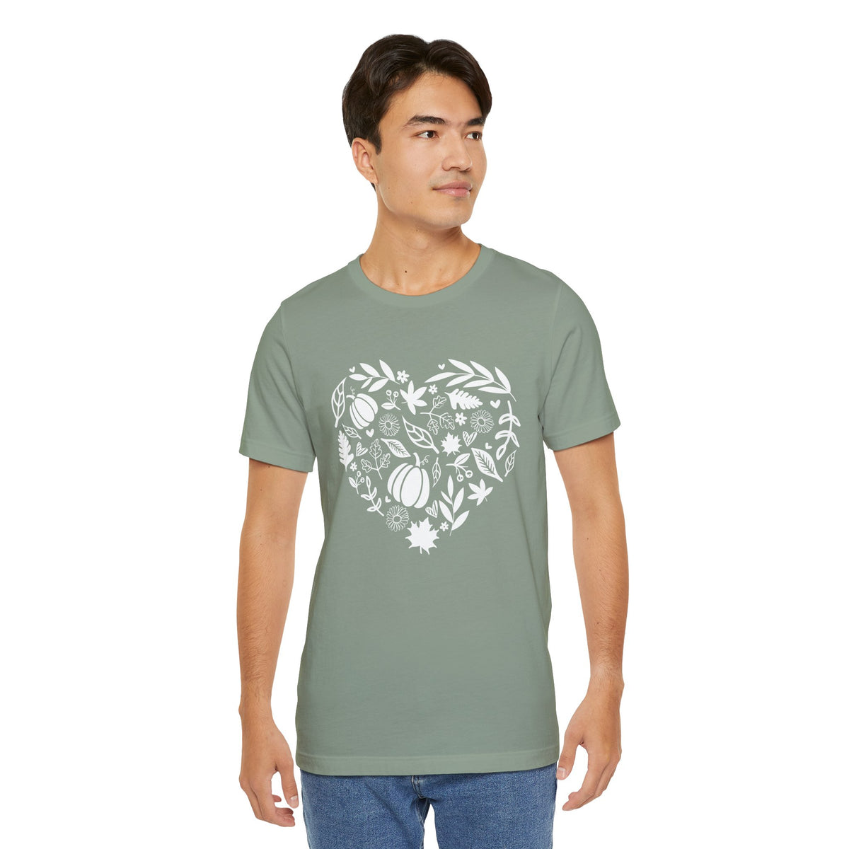 Fall Heart Unisex Jersey Short Sleeve Tee