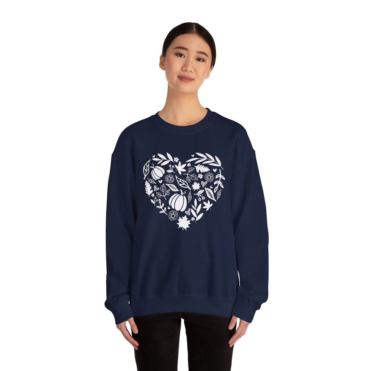 Fall Heart Unisex Heavy Blend™ Crewneck Sweatshirt