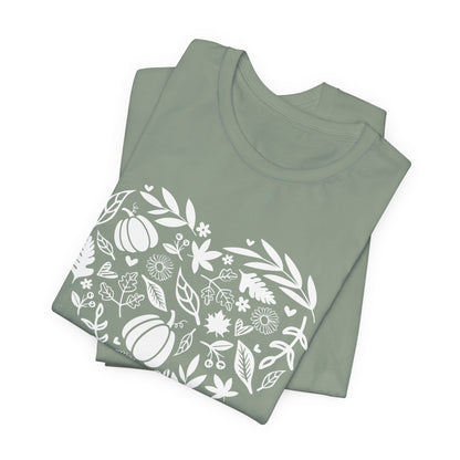 Fall Heart Unisex Jersey Short Sleeve Tee
