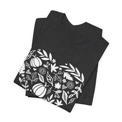 Fall Heart Unisex Jersey Short Sleeve Tee