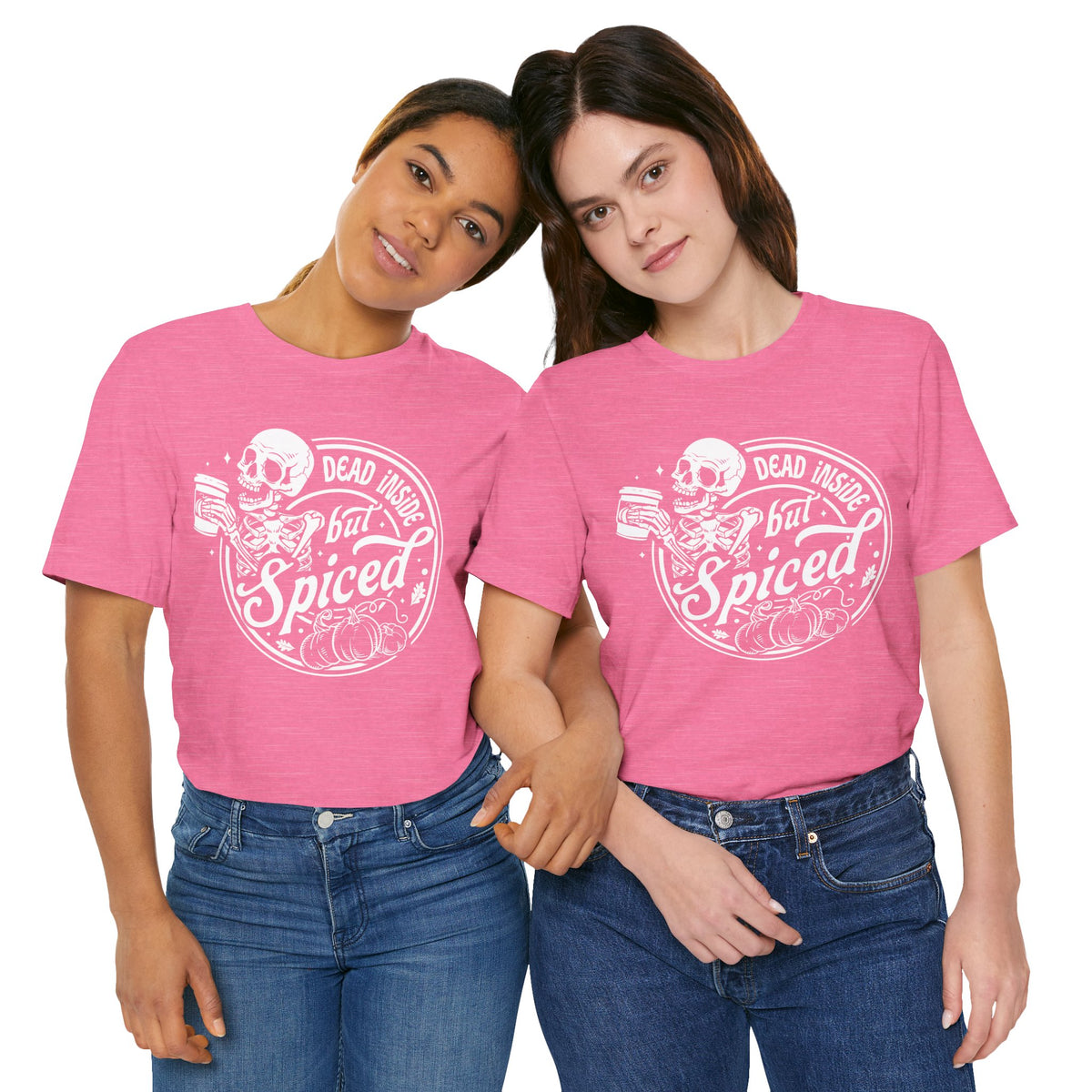 Dead Inside but Spiced Unisex Jersey Short Sleeve Tee