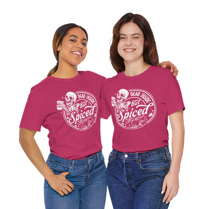 Dead Inside but Spiced Unisex Jersey Short Sleeve Tee