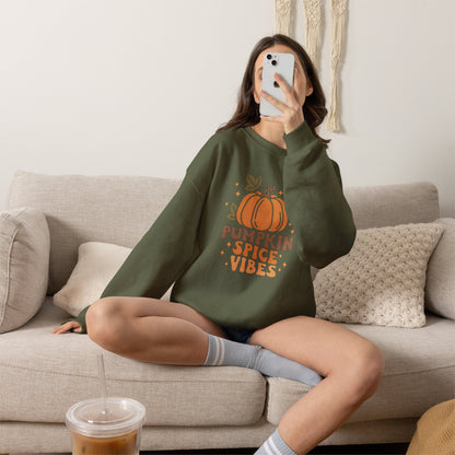 Pumpkin Spice Vibes Unisex Heavy Blend™ Crewneck Sweatshirt