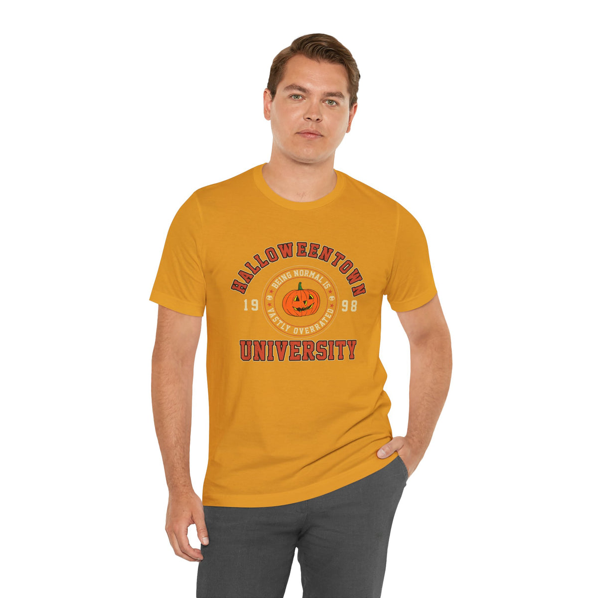 Halloween Town University Unisex Jersey Short Sleeve Tee