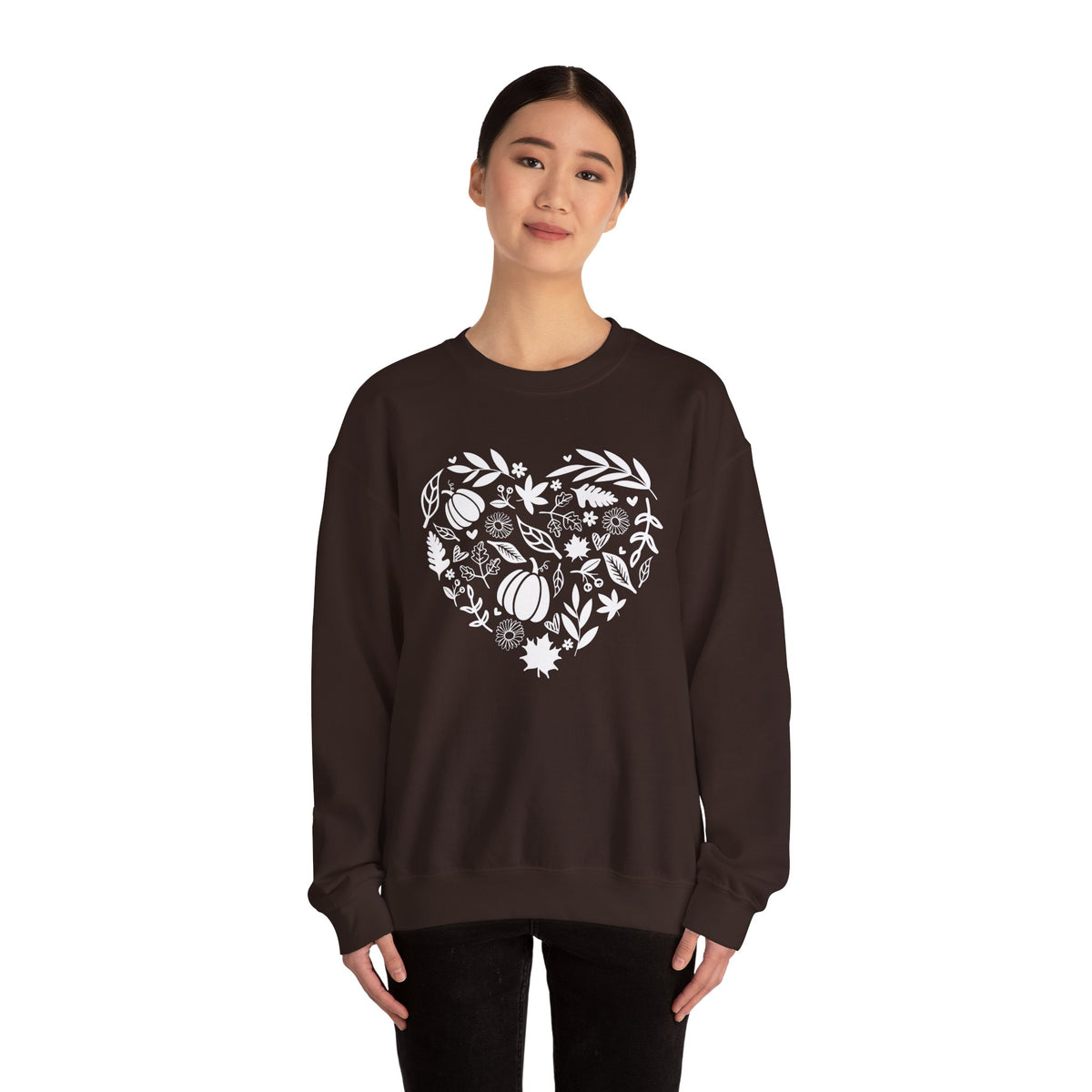 Fall Heart Unisex Heavy Blend™ Crewneck Sweatshirt