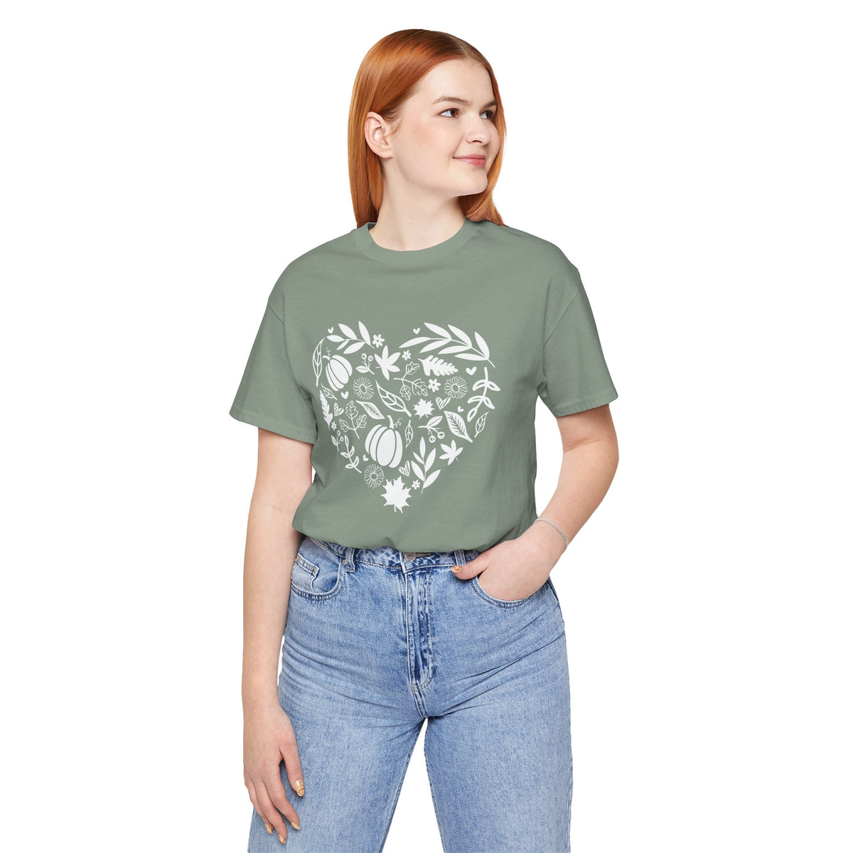 Fall Heart Unisex Jersey Short Sleeve Tee